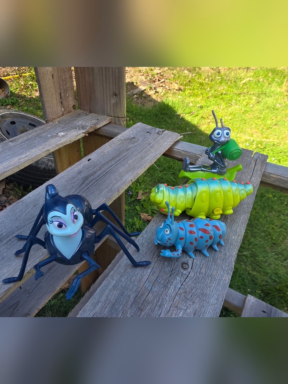 1998 Disney Pixar A Bugs Life McDonald's Happy Meal Collectible Toys Lot of 4!